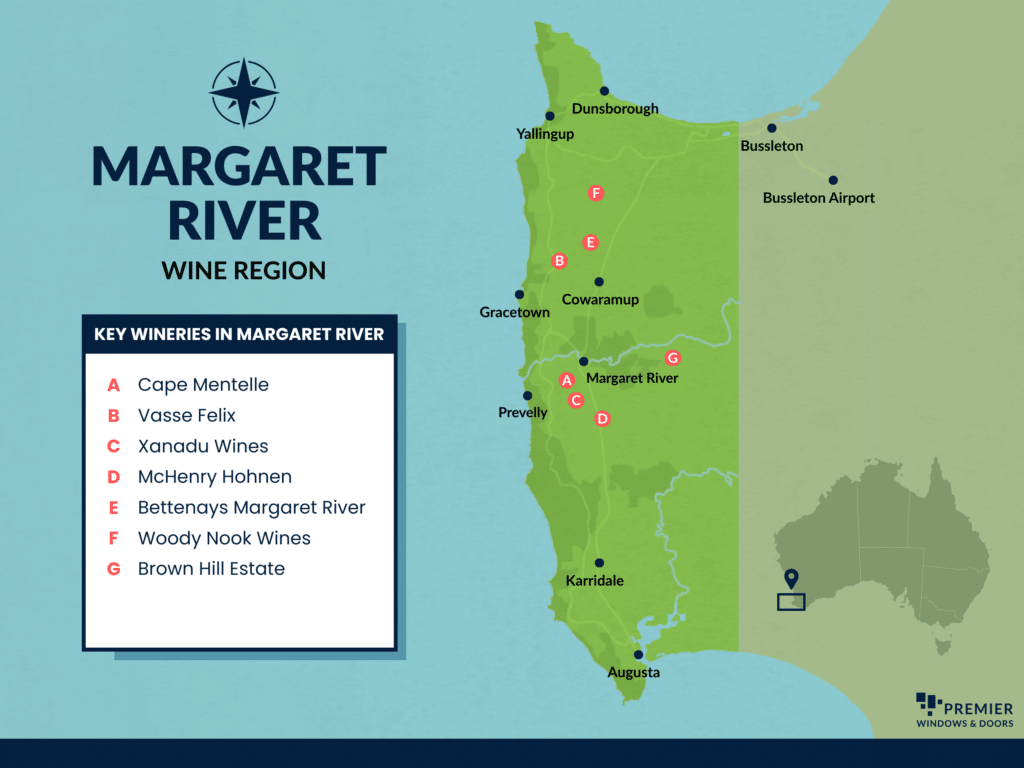margaret river wine map infographic